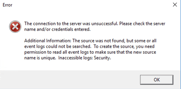 SCSM Exchange conector error