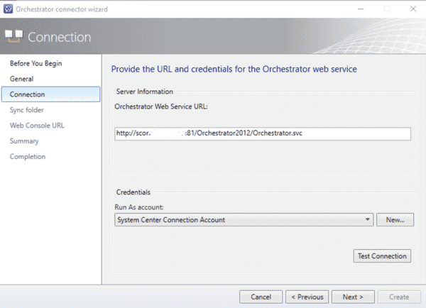 Orchestrator URL in Service Manager