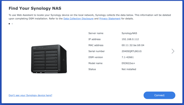 First steps to install DSM firmware into Xpenology