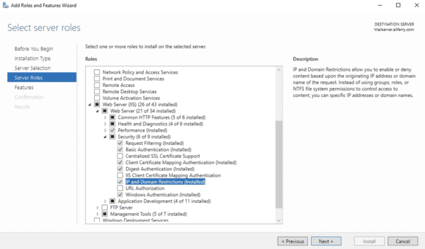Windows Server Roles