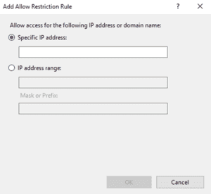 Add Allow Restriction Rule